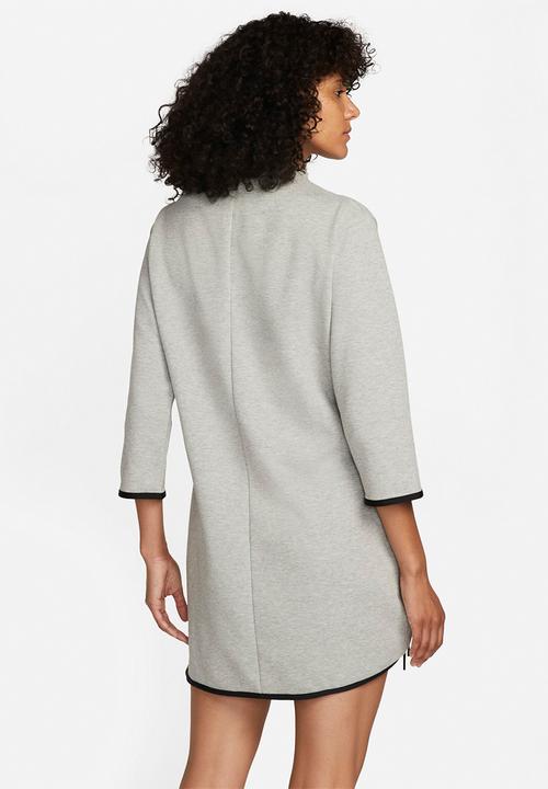 Nike - W nsw tch flc essntl dress - dark grey heather/black