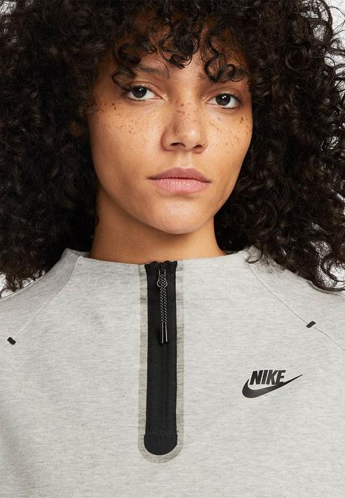 Nike - W nsw tch flc essntl dress - dark grey heather/black