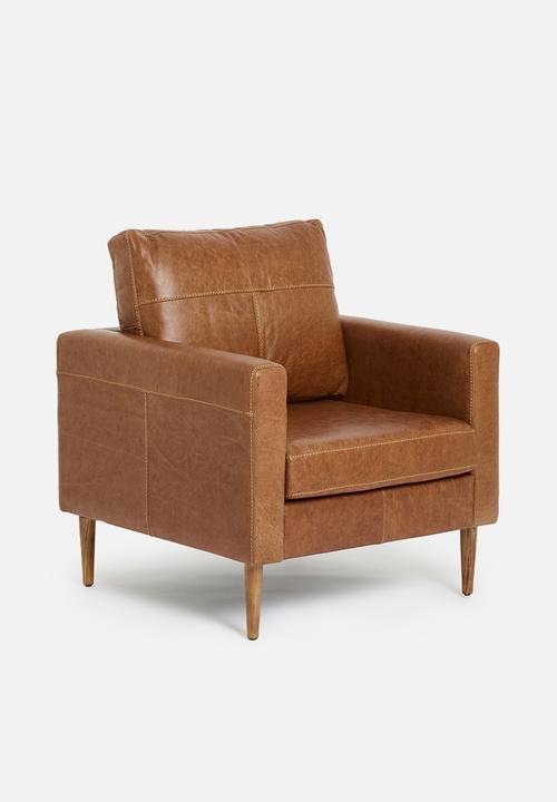 SF Collection - Teramo armchair genuine leather - tan