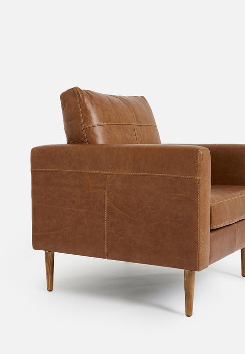SF Collection - Teramo armchair genuine leather - tan