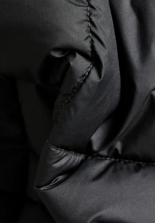 G-STAR - Meefic square quilted hooded jacket - dk black