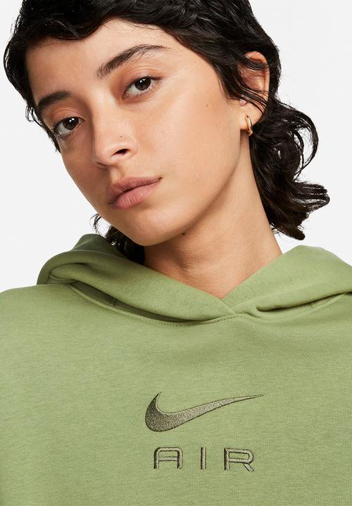 Nike - W nsw air flc hoodie - alligator/medium olive