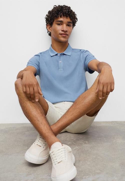 MANGO - Polo shirt polo - blue