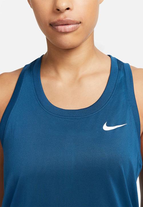 Nike - W nk df tank rlgd rcr lbr - valerian blue/white