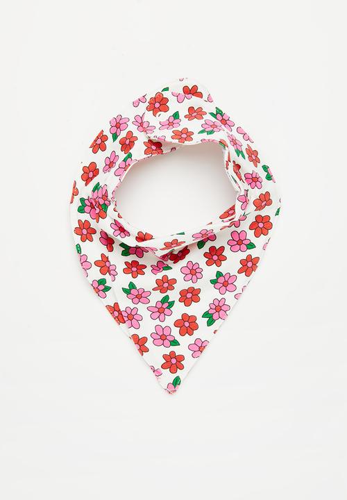 Cotton On - The bandana bib - vanilla/kris floral