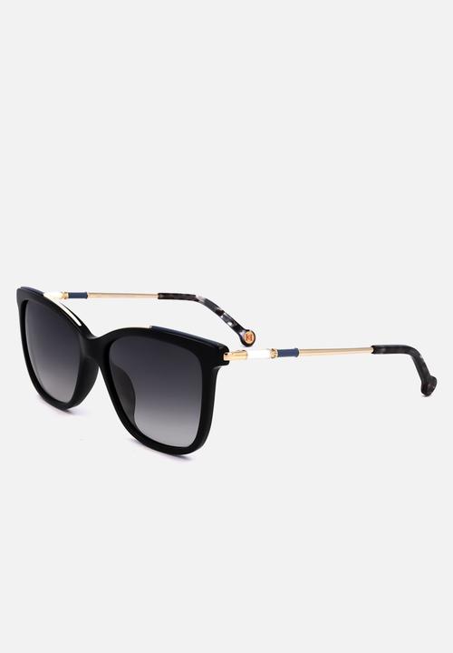 CAROLINA HERRERA - Carolina herrera cah sun she863 700y 55 16 140 sunglasses - shiny black