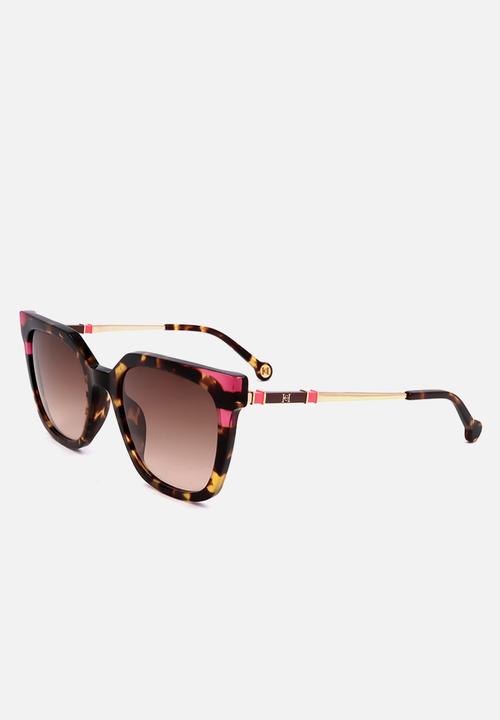 CAROLINA HERRERA - Carolina herrera she864 0909 53 21 140 sunglasses - shiny havana