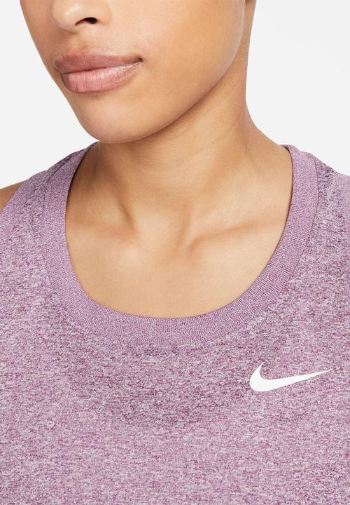 Nike - W nk df tank rlgd rcr lbr - viotech/white