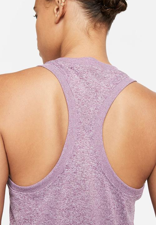 Nike - W nk df tank rlgd rcr lbr - viotech/white