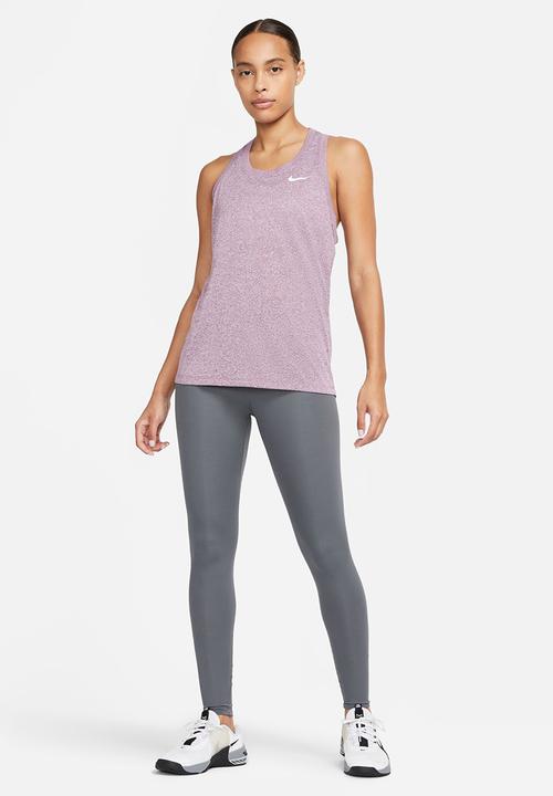 Nike - W nk df tank rlgd rcr lbr - viotech/white