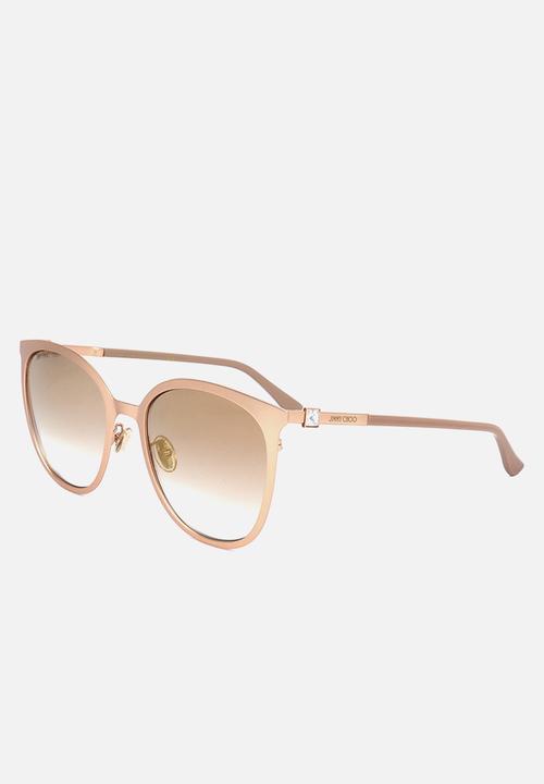 Jimmy Choo - Jimmy choo jim sun oria/g/sk ddb 56 20 140 sunglasses - gold copper