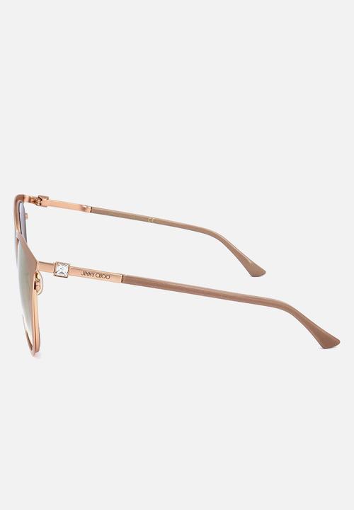 Jimmy Choo - Jimmy choo jim sun oria/g/sk ddb 56 20 140 sunglasses - gold copper