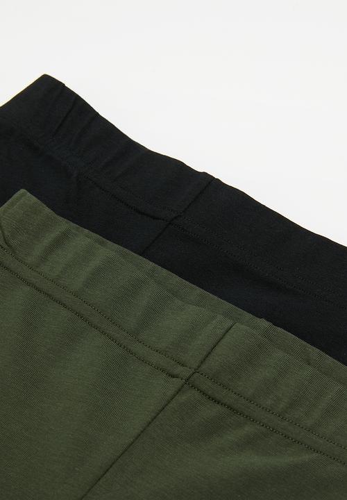 Superbalist - 2 pack cycling short - black/charcoal 