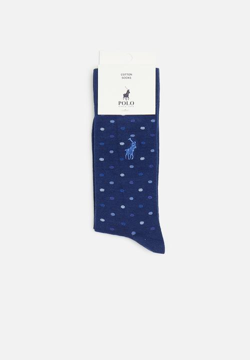 POLO - Multi dots socks - airforce