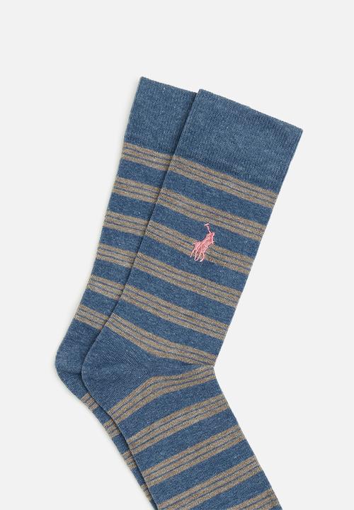 POLO - Multi stripe socks - navy