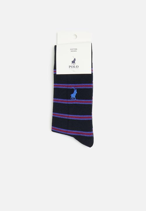 POLO - Double stripe socks - navy