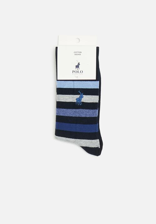 POLO - Multi stripe socks - navy