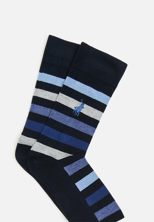 POLO - Multi stripe socks - navy