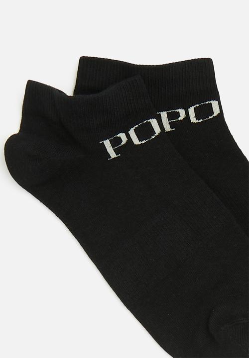 POLO - Trainer socks - black