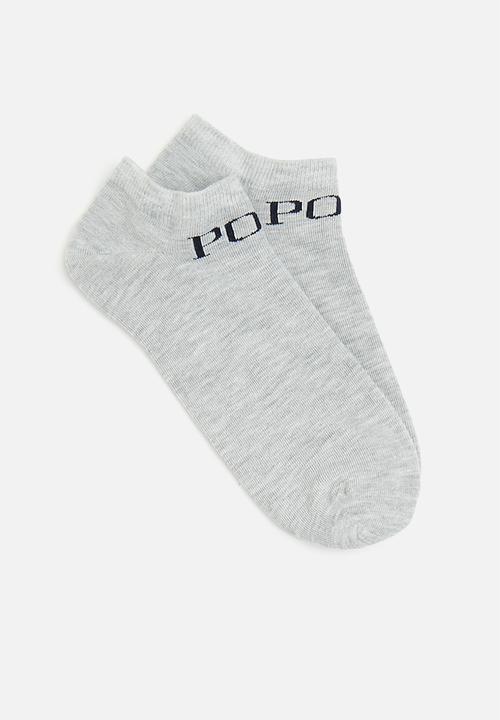 POLO - Trainer socks - grey