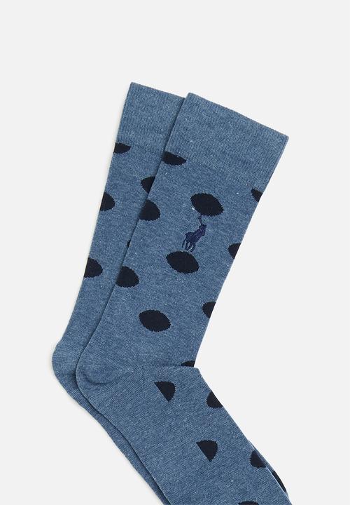 POLO - Big dots socks - denim