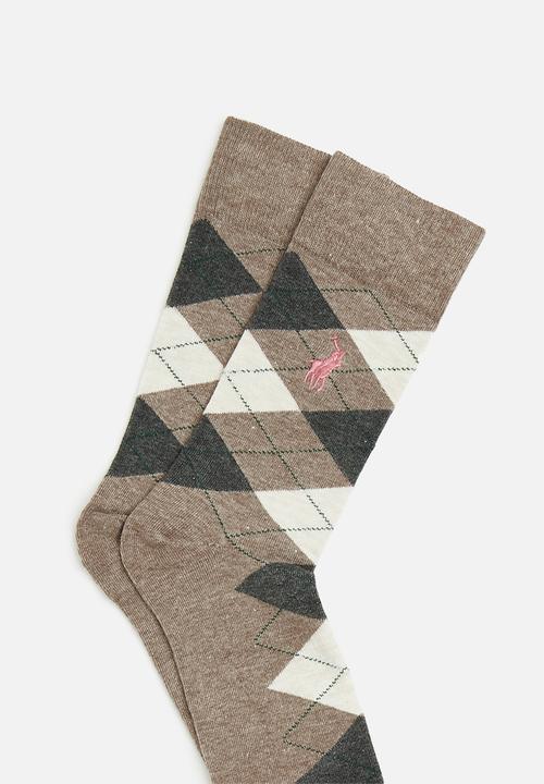 POLO - Argyle socks - taupe