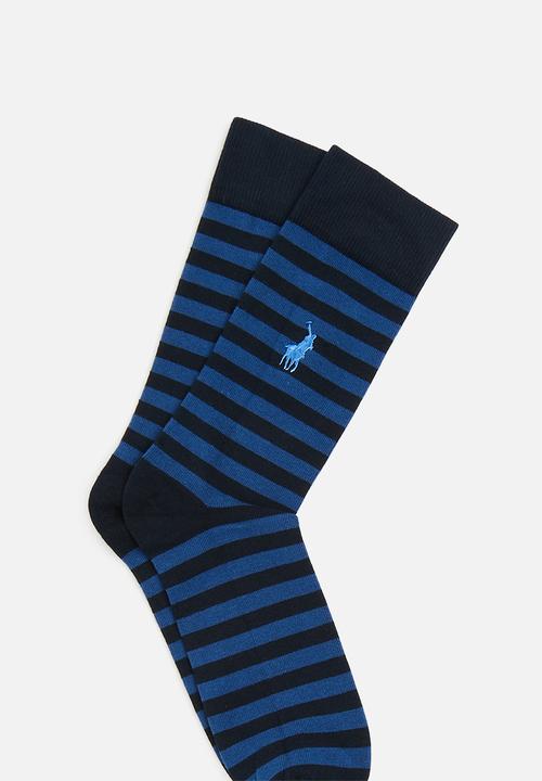 POLO - Thick stripe socks - navy