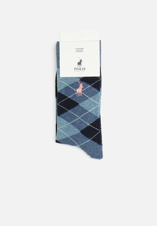 POLO - Argyle socks - denim