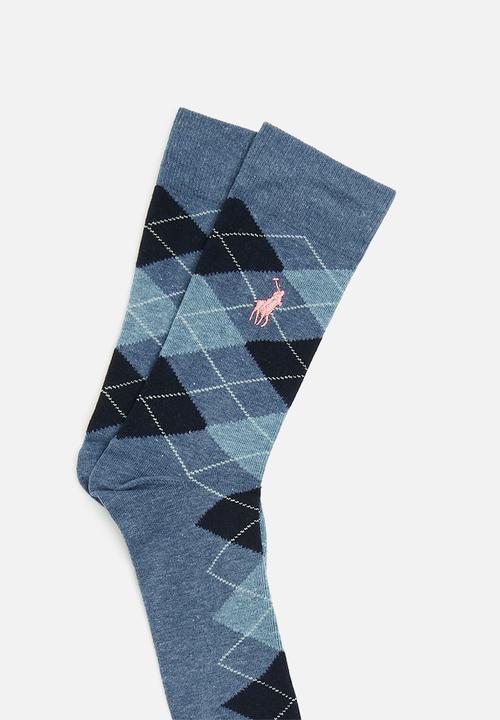 POLO - Argyle socks - denim