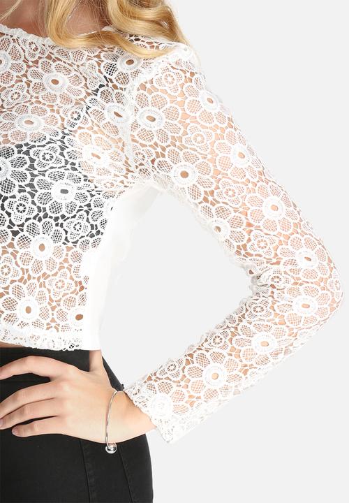 Lola May - Cropped Lace Top