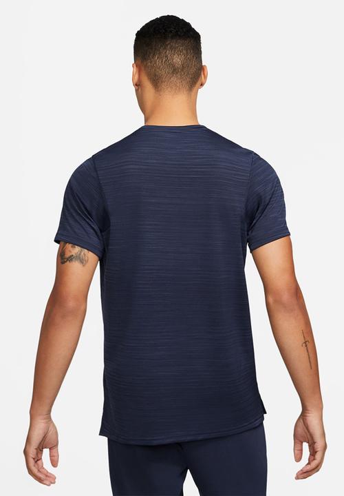 Nike - M nk df superset top short sleeve - obsidian/white