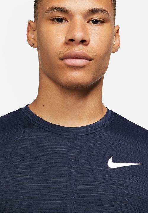 Nike - M nk df superset top short sleeve - obsidian/white