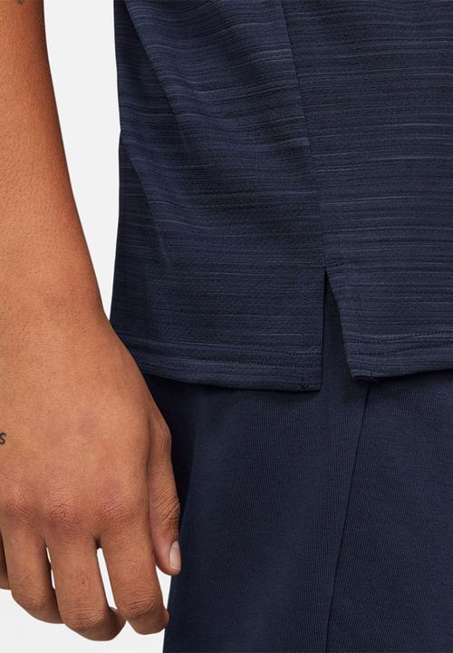 Nike - M nk df superset top short sleeve - obsidian/white