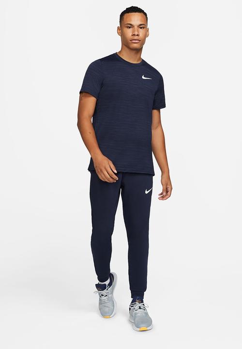 Nike - M nk df superset top short sleeve - obsidian/white