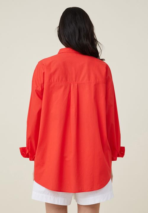 Cotton On - Dad shirt - summer red