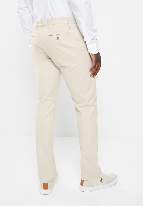 POLO - Men straight fit chino - bone