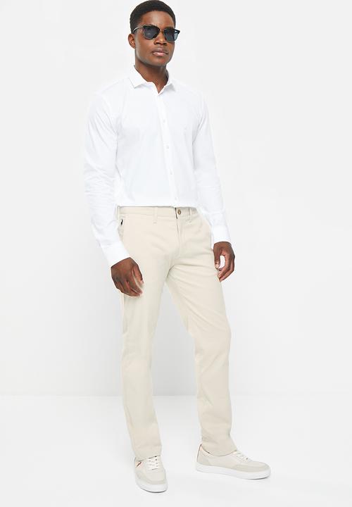 POLO - Men straight fit chino - bone