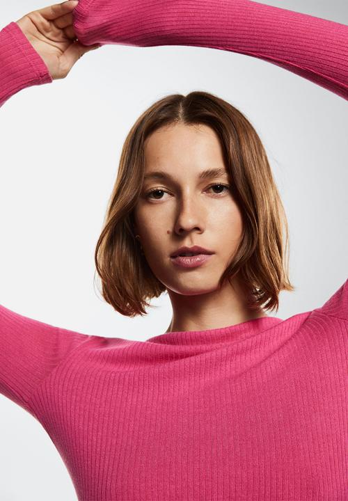 MANGO - T-shirt lilobar - bright pink