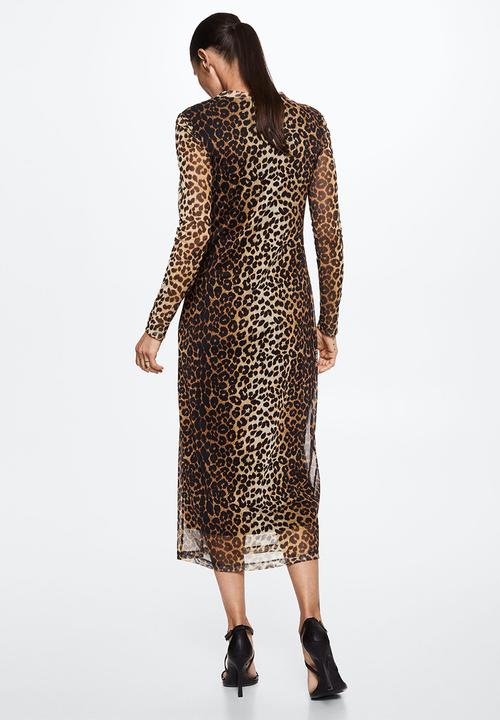 MANGO - Dress claudin - brown