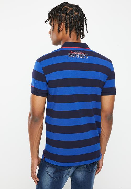 SOVIET - M steele  short sleeve golfer - navy