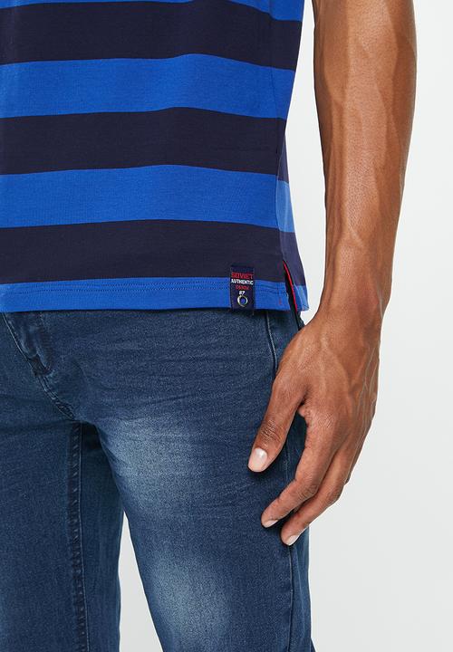 SOVIET - M steele  short sleeve golfer - navy