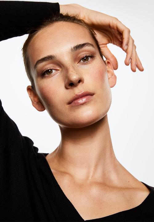MANGO - Sweater lucav - black
