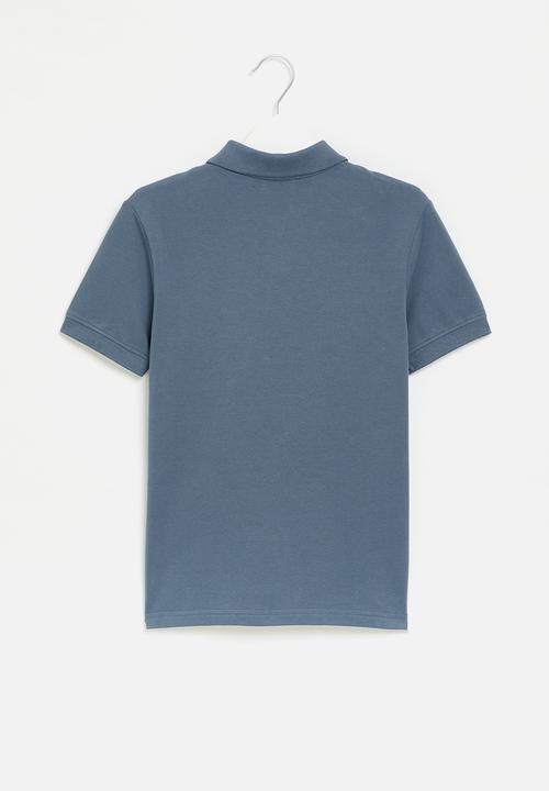 POLO - Boys short sleeve printed golfer - blue
