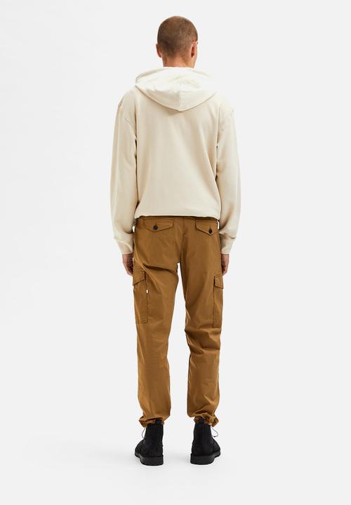 Selected Homme - Straight leg skye flex pants - brown