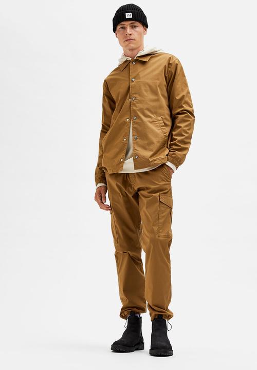 Selected Homme - Straight leg skye flex pants - brown