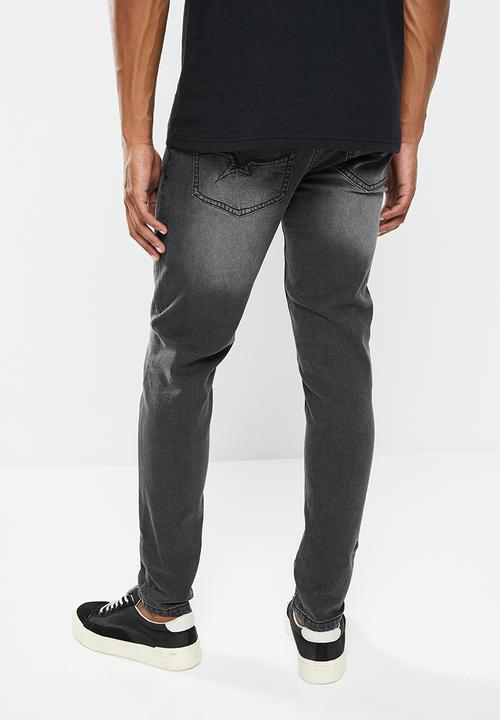 SOVIET - M aventador mens skinny denim - charcoal