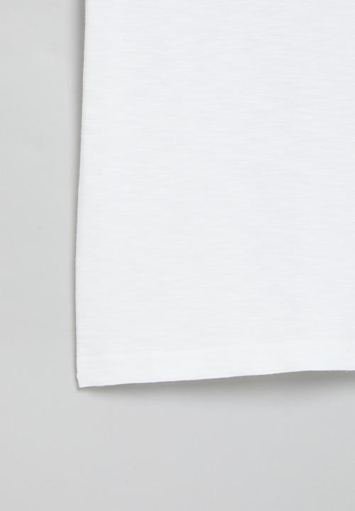 POLO - Boys printed tee - white