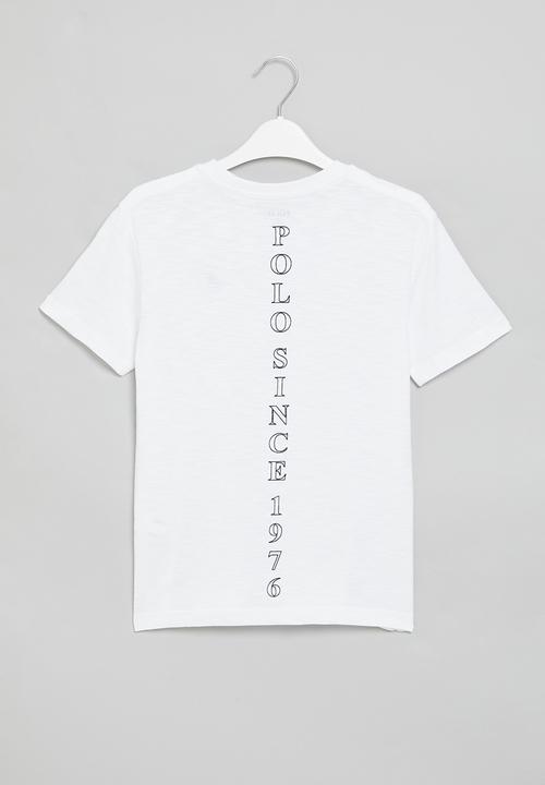 POLO - Boys printed tee - white