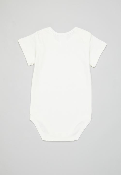 Pop Candy - Croc babygrow - white