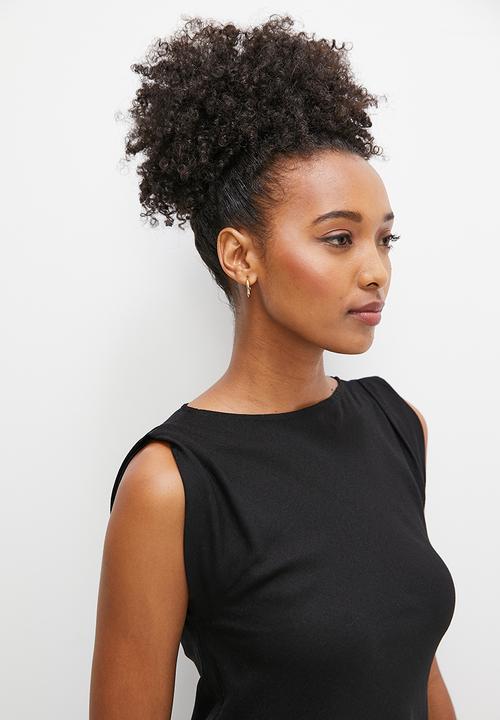 edit - Twisted front linen maxi - black